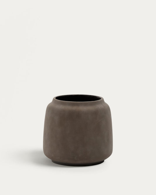 Lyra planter with terracotta effect Ø53cm
