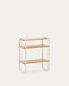 tinn veneer shelf with beige metal structure, 70 x 60 cm