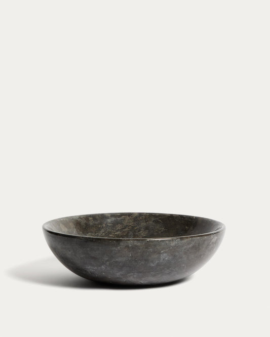 Darnen sink on a marble slab in gray color Ø 40 cm