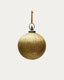 Elur Christmas ball made of recycled glass in golden color, Ø 15 cm