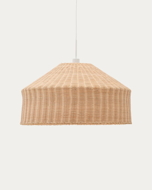 Ennia rattan lampshade with light finish Ø65cm