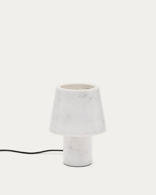 Alaro table lamp made of white marble