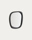 Alura teak mirror in black 45.5 x 47 cm FSC 100%