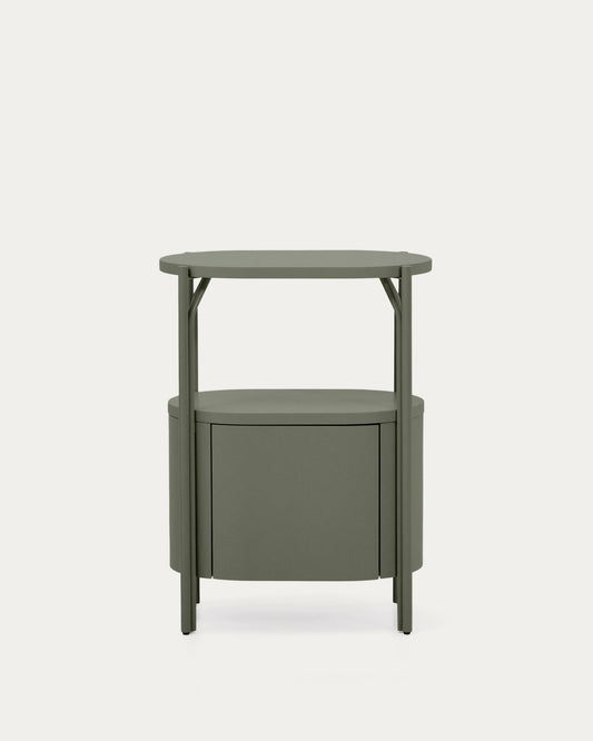 Arely bathroom cabinet with steel structure and MDF in green color 60 x 40 cm