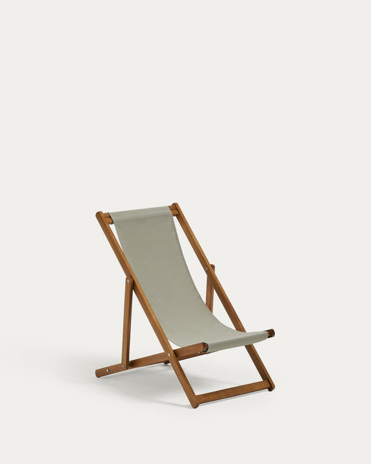 Adredna children's green outdoor folding net made of FSC 100% solid acacia wood