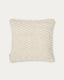 Mascarell cushion cover made of white cotton and polypropylene, 45 x 45 cm