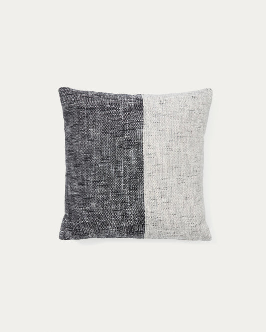 Dalel gray cotton cushion cover, 45 x 45 cm