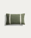 Daila cushion cover with Ikat graphic 100% PET jacquard green 30 x 50 cm