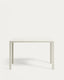 Culip aluminum outdoor bar table in white, 150 x 77 cm