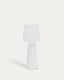 Arenys large outdoor metal table lamp in white painted finish