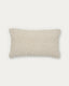 Mascarell cushion cover made of white cotton and polyester, 30 x 50 cm
