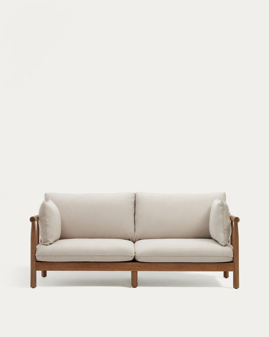 Saco two-seater, made of solid eucalyptus wood, 195 cm