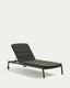 Marcona aluminum sun lounger in black