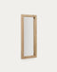 Wood mirror with natural finish 50 x 120 cm
