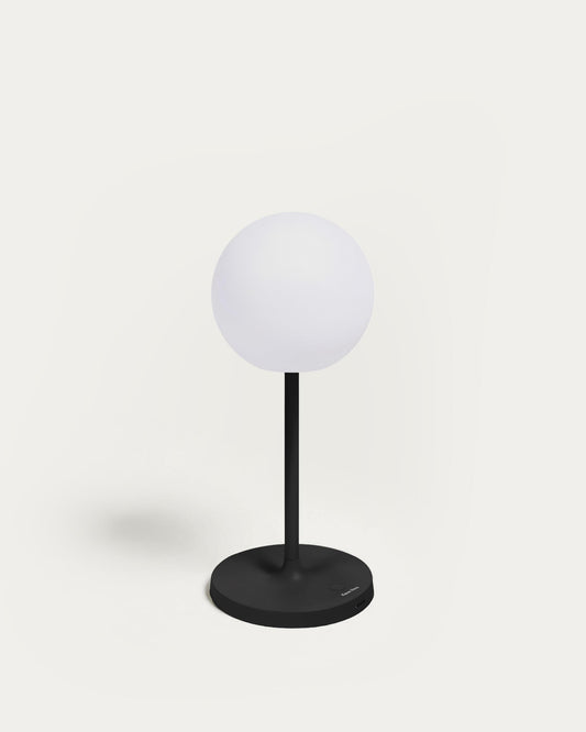 Dinesh outdoor table lamp made of black aluminum 40 cm