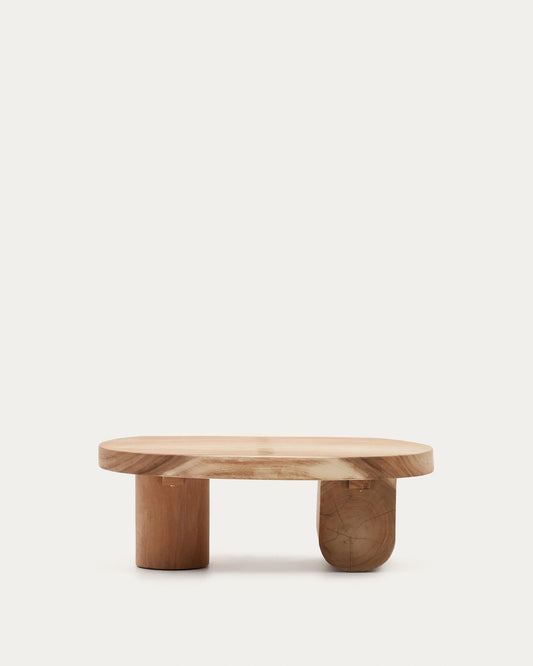 Mosi coffee table made of solid mungur wood Ø 90 x 60 cm