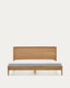 Lennon oak wood and veneer mattress bed 160 x 200 cm, FSC MIX credit