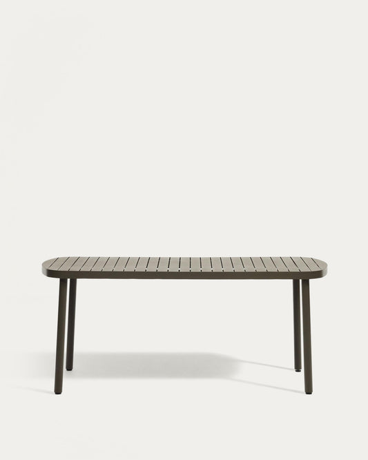 Joncols spoljni aluminijumski sto sa praškastim premazom zelene boje, 180 x 90 cm