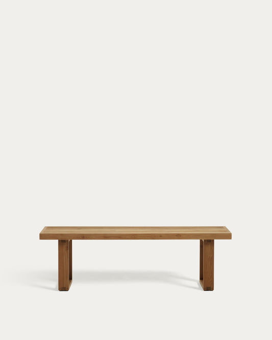 Canadell 100% recycled teak outdoor bench, 170 cm