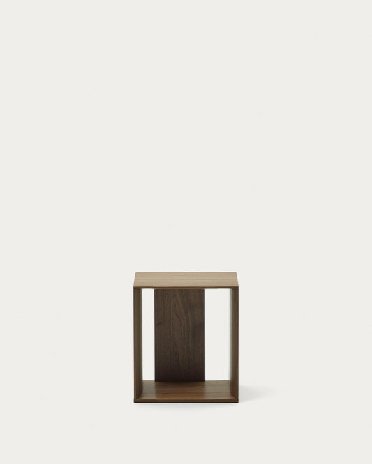 Litto module of small shelves made of walnut veneer, 34 x 38 cm