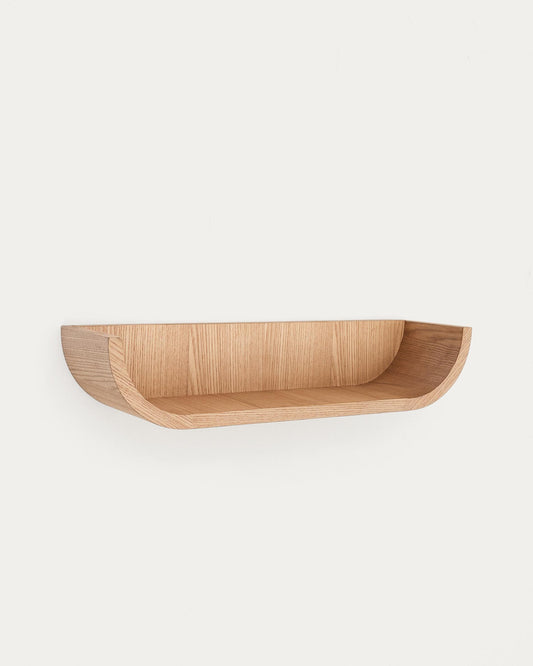 Salaya shelf made of laminated plywood in a natural finish, 60 x 12 cm