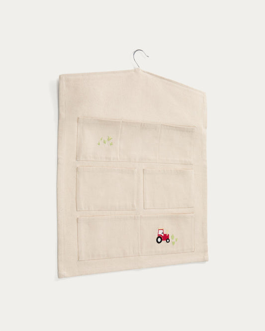 100% cotton hanging organizer for Pecky closet, 40 x 55 cm