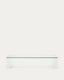 Adularia transparent tempered glass coffee table, 140 x 60 cm