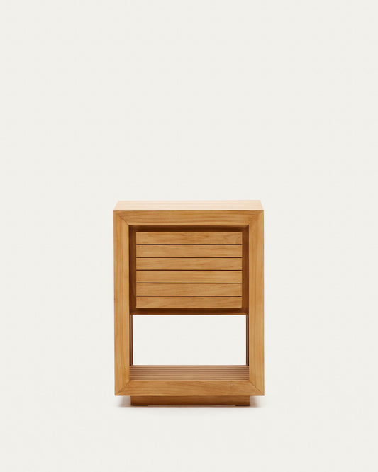 Saula bathroom furniture made of solid teak wood with a natural finish, 60 x 45 cm