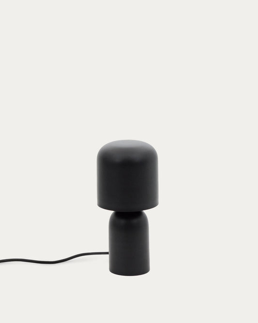 Monze table lamp made of black painted metal