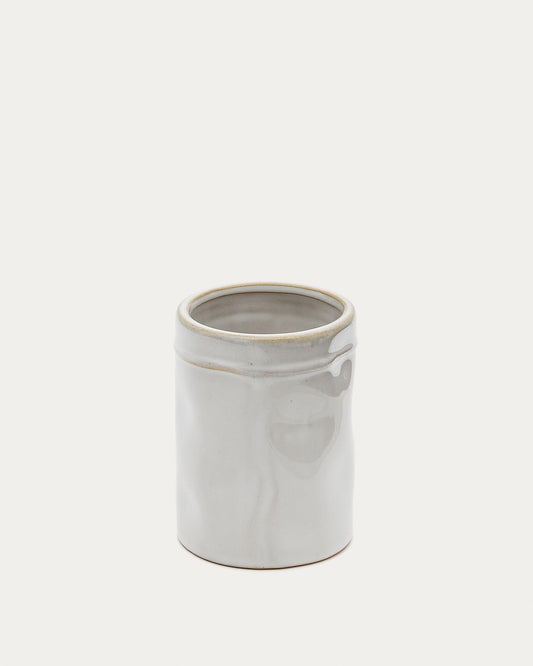 Savel toothbrush holder in gray stone