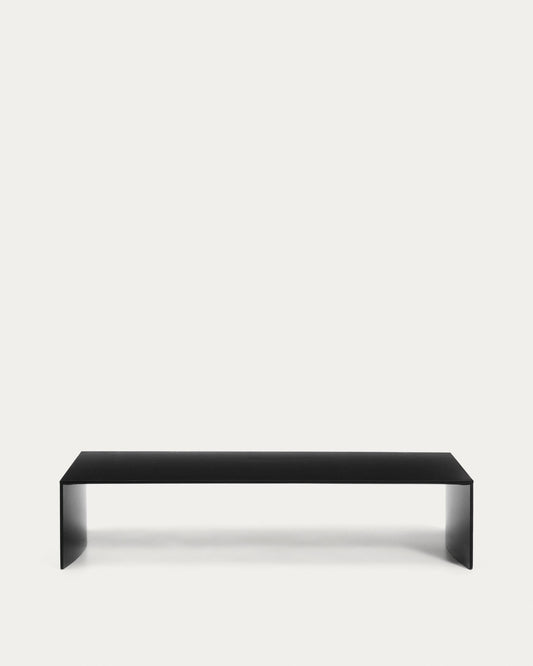 Litto crni stočić za kafu od lakiranog MDF-a, 140 x 70 cm