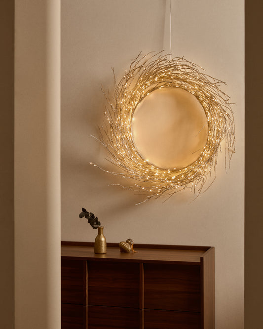 Bria luminous wreath in silver color Ø 60 cm