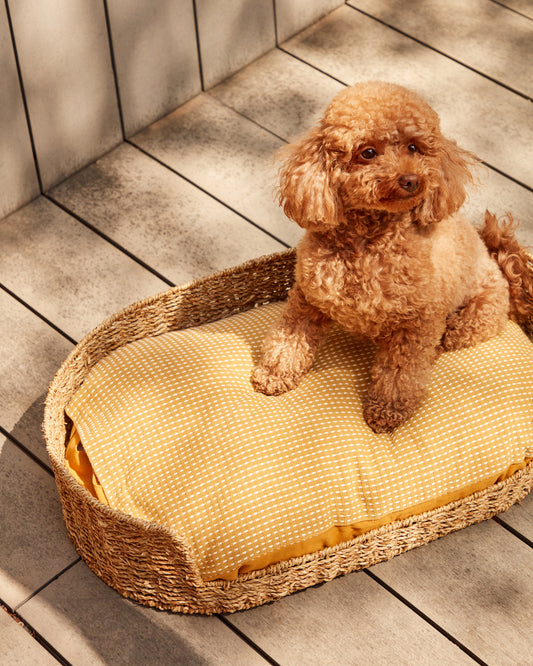Flicker pet bed made of natural fibers Ø 60 x 35 cm