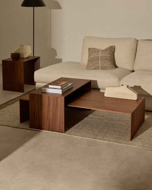 Litto coffee table made of FSC Mix Credit veneer, 140 x 70 cm