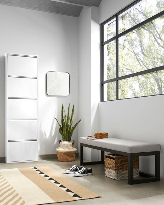 Shoe rack Ode 50 x 168.5 cm 5 doors white