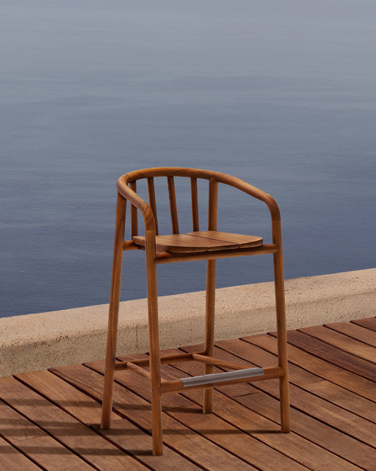 turqueta outdoor chair made of FSC 100% solid teak wood, height 65cm