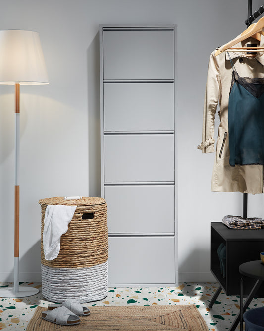 Shoe rack Ode 50 x 168.5 cm 5 doors gray