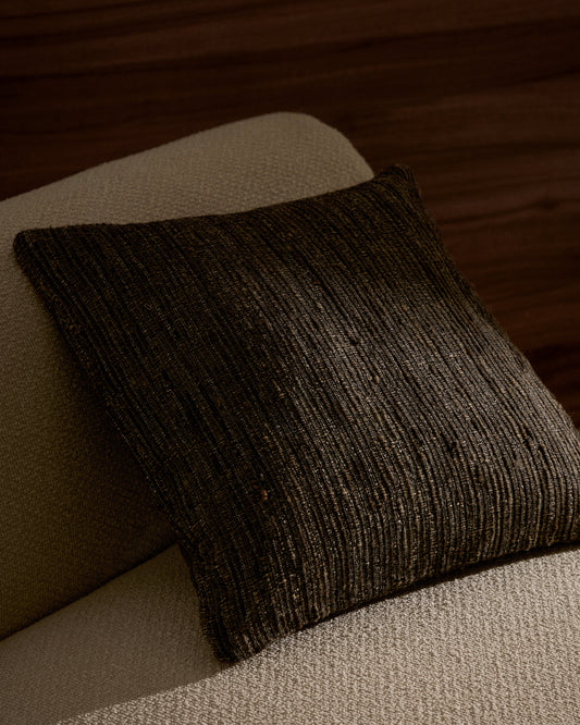 Gulbe cushion cover made of multicolored silk and cotton, 45 x 45 cm