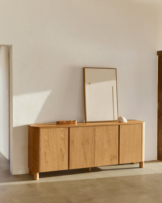 Salaya chest of drawers in FSC Mix Credit ash plywood, 200 cm x 79 cm