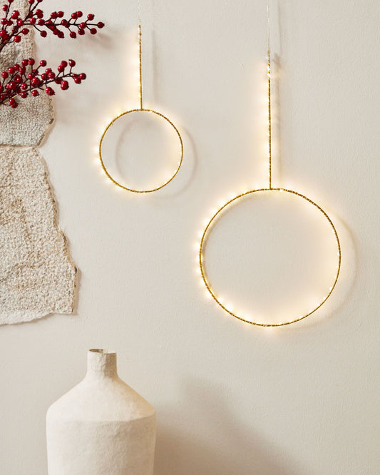 Dark garlands with LED lights, Ø 25 cm
