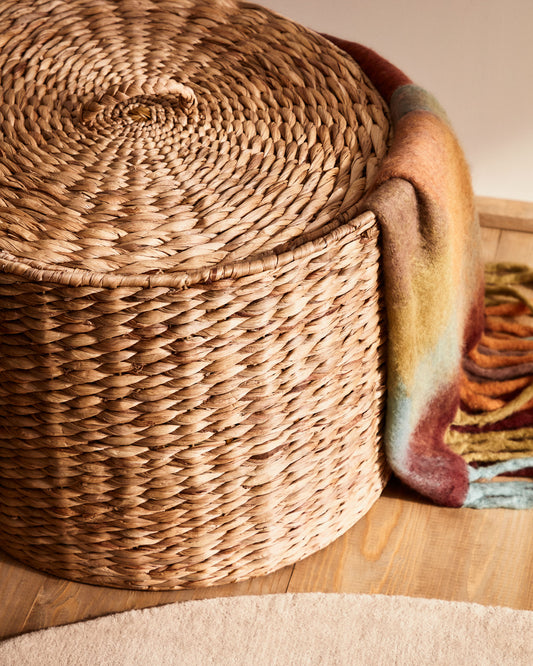 Yessira clothes basket made of natural fibers, 45 cm