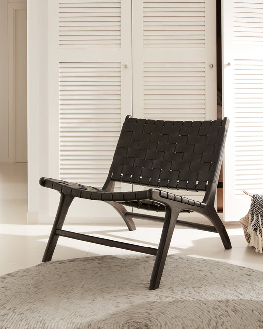 takashi round rug made of 100% gray wool, Ø 150 cm