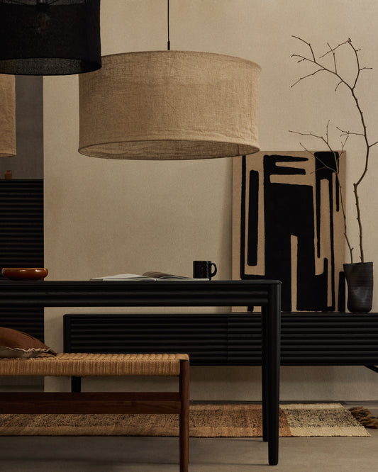 Mariela ceiling lamp shade in beige finish Ø 80 x 40 cm