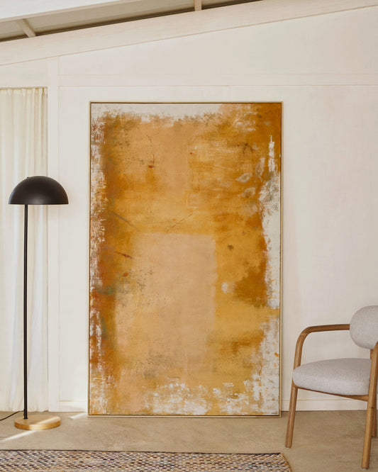 Selnar apstraktna žuta slika 202 x 122 cm