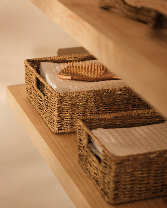 tossa set od 2 kutije od prirodnih vlakana, 28 x 20 cm / 32 x 27 cm