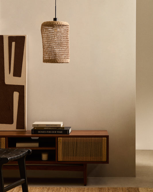 Laiar ceiling lamp shade made of rattan in a natural finish Ø27 cm