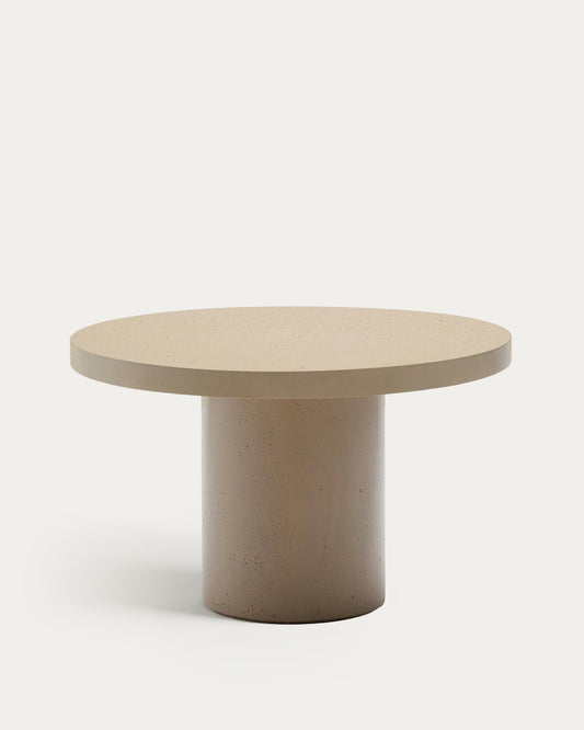 Aiguablava bež cement okrugli sto Ø120cm