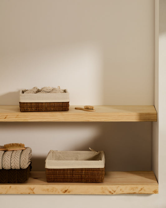 Indali set od 2 korpe od ratana, 32 x 20 cm / 28 x 20 cm