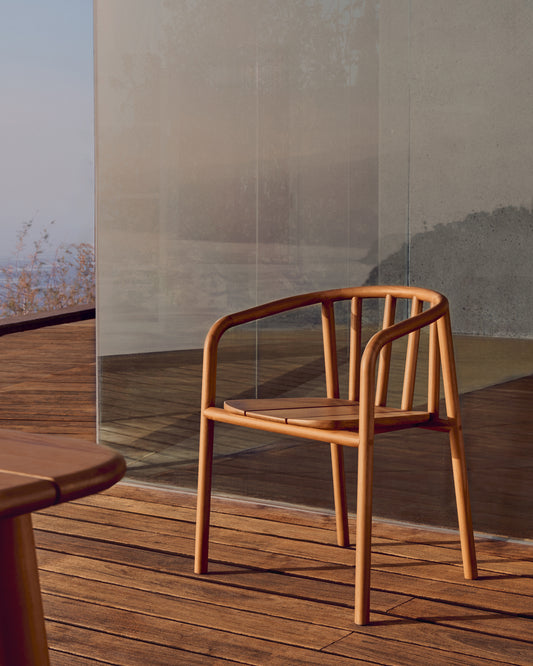 Outdoor folding chair Turquet made of solid teak wood FSC 100%