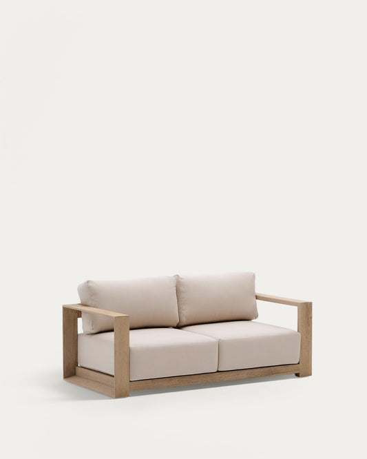 Ambra 2 Seater Sofa in Solid Acacia Light Finish 174cm FSC 100%